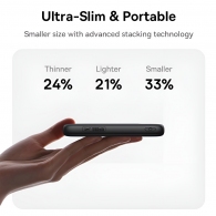 Внешний аккумулятор Baseus Power Bank 10000mAh 22,5W with Cable Type-C 0.3m, EnerFill FC11 Digital Display, Cosmic Black thumbnav 3