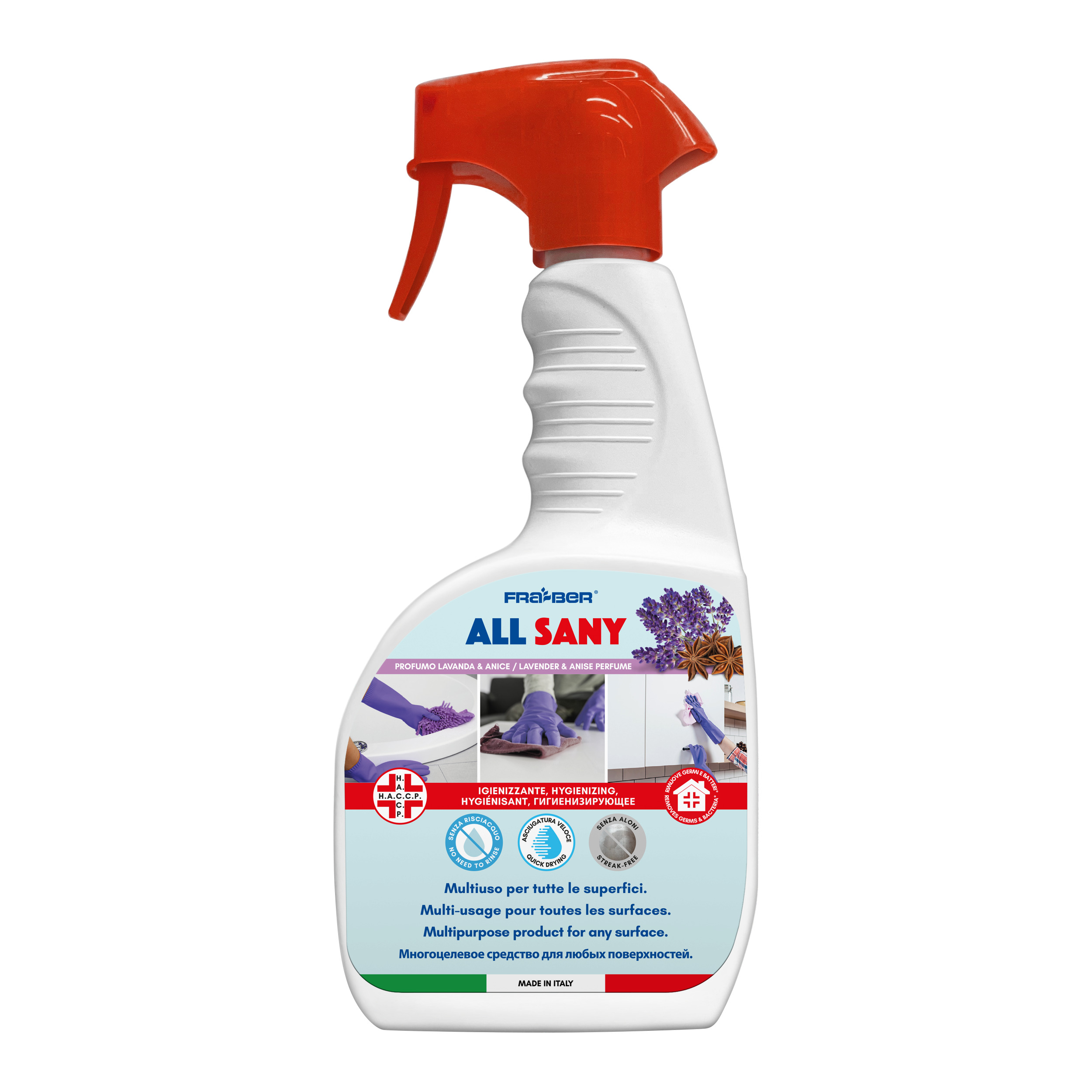 Solutie de curatare si igenizare p/u diverse suprafete., ALL SANY 750ML photo 1 Solutie de curatare si igenizare p/u diverse suprafete., ALL SANY 750ML photo 1