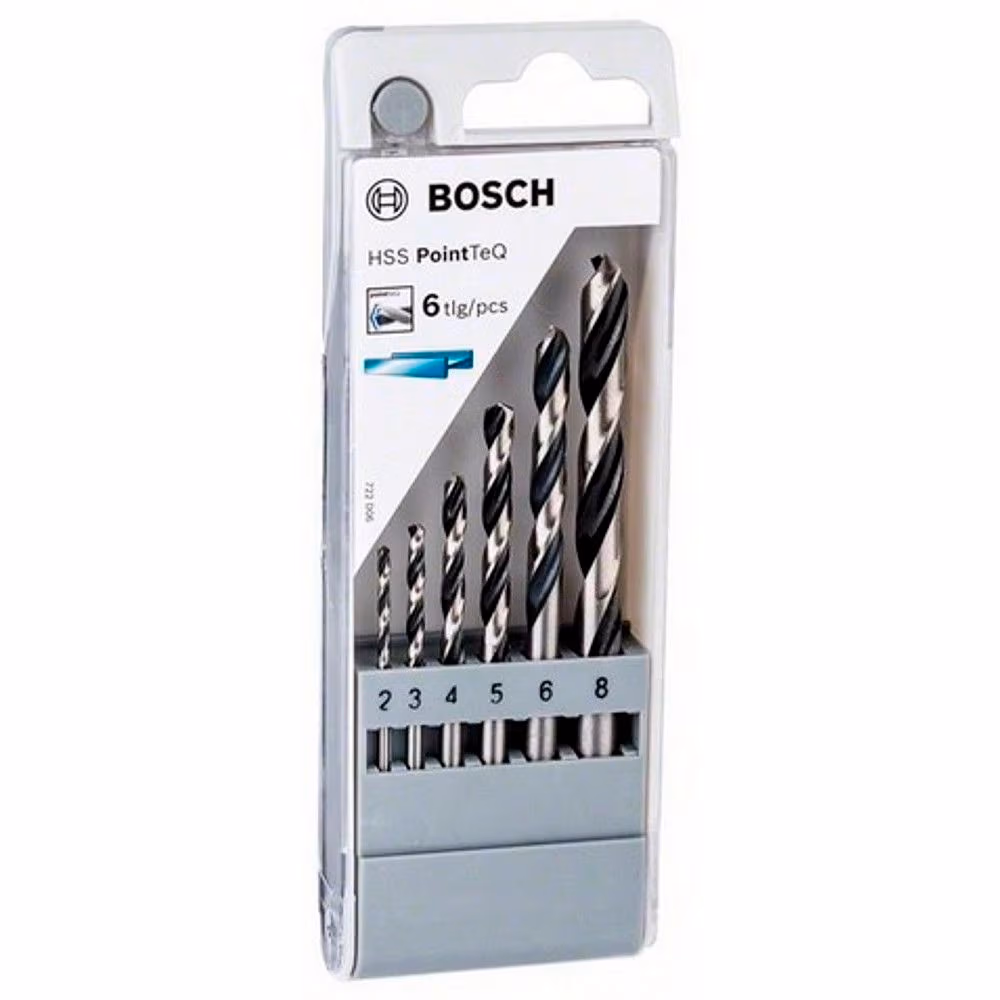 Set de burghie Bosch Set 6 metall HSS PointTeq, 2608577346