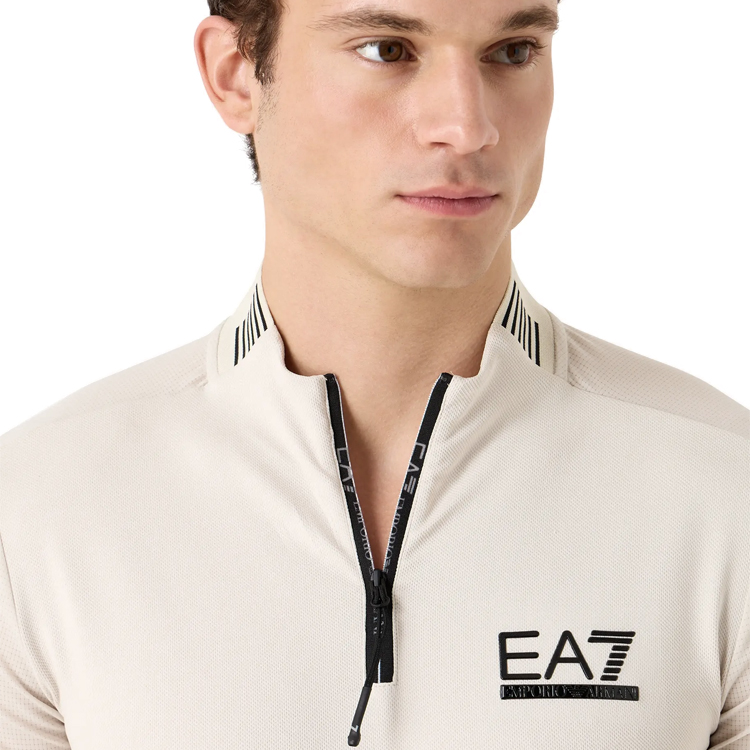  Polo pt bărbați EA7 EMPORIO ARMANI MAGLIA S Bej  photo 5