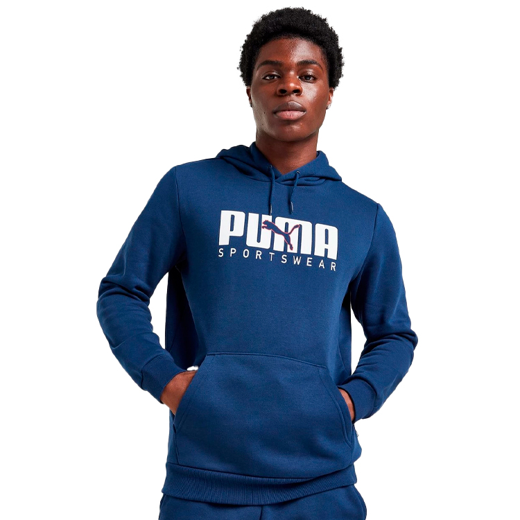 Hanorac pt bărbați Puma Key Graphic Hoodie FL S Albastru photo 4