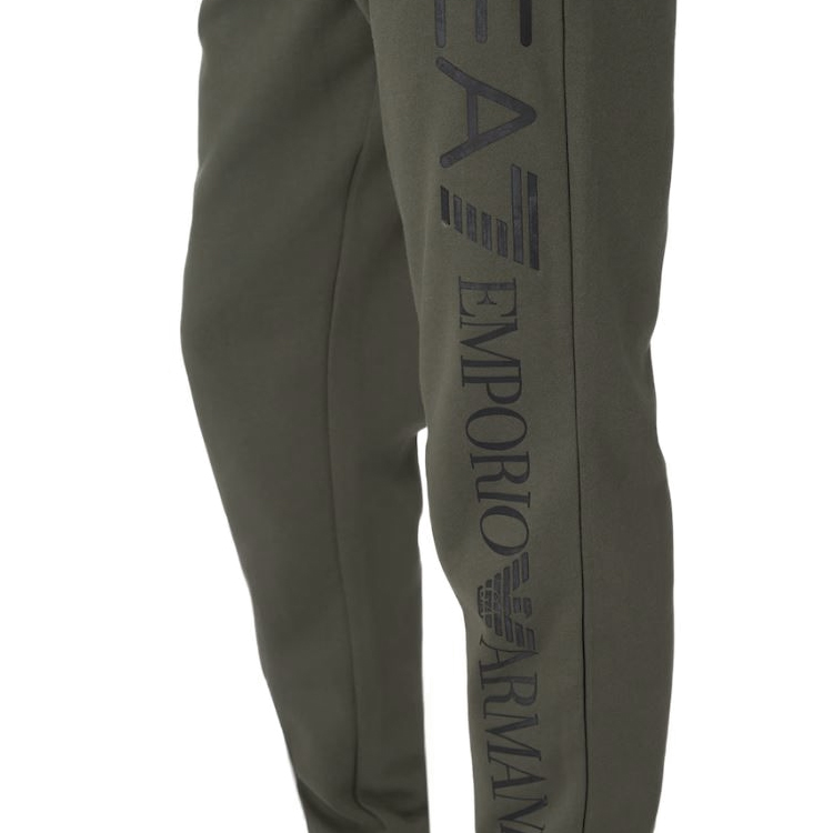 Брюки EA7 EMPORIO ARMANI LOGO SERIES COTTON JOGGERS S Хаки Мужской photo 3