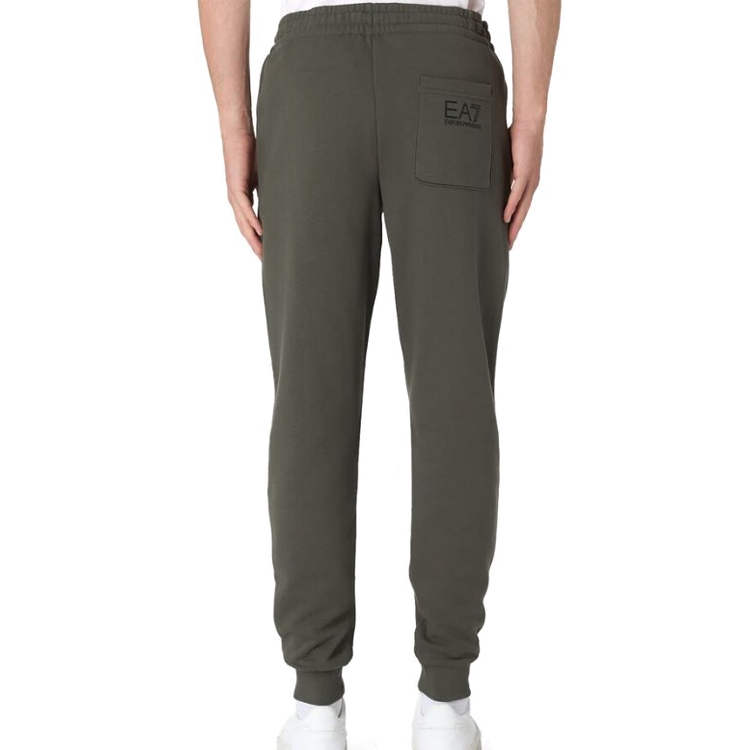 Брюки EA7 EMPORIO ARMANI LOGO SERIES COTTON JOGGERS S Хаки Мужской photo 4