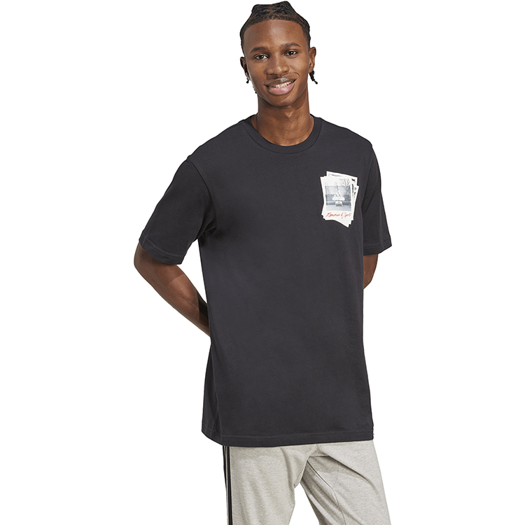 Tricou bărbătesc Adidas M PHOTO T S Negru photo 3