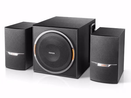 Edifier XM3BT Black, 2.1/ 38W (22W+ 2x8W) RMS, FM Radio, Bluetooth V4.1, USB & SD card & AUX Input (MP3 & WMA support), LED lighting effects, all wooden, (sub. 5 1/4 