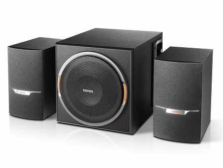 Edifier XM3BT Black, 2.1/ 38W (22W+ 2x8W) RMS, FM Radio, Bluetooth V4.1, USB & SD card & AUX Input (MP3 & WMA support), LED lighting effects, all wooden, (sub. 5 1/4 " + satl.(3"+1/2")) photo 1