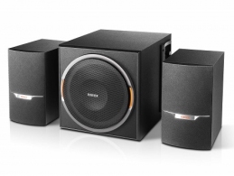 Edifier XM3BT Black, 2.1/ 38W (22W+ 2x8W) RMS, FM Radio, Bluetooth V4.1, USB & SD card & AUX Input (MP3 & WMA support), LED lighting effects, all wooden, (sub. 5 1/4 " + satl.(3"+1/2")) thumbnav 1