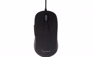 Gembird MUS-UL-01, Illuminated Optical Mouse, 2400dpi, 6-button, Rubber, USB, Black