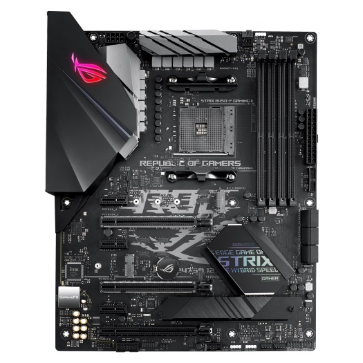 ASUS ROG STRIX B450-F GAMING II, Socket AM4, AMD B450, Dual 4xDDR4-4400, APU AMD graphics, HDMI, DP, 3xPCIe X16, 6xSATA3, RAID, 3PCIeX1, 2xM.2, S1220A HDA/SPDIF, GbE LAN, 2xUSB3.2Gen 2, 6xUSB3.2 (1xType-C & 5xType-A), Aura Sync RGB, ATX photo 1