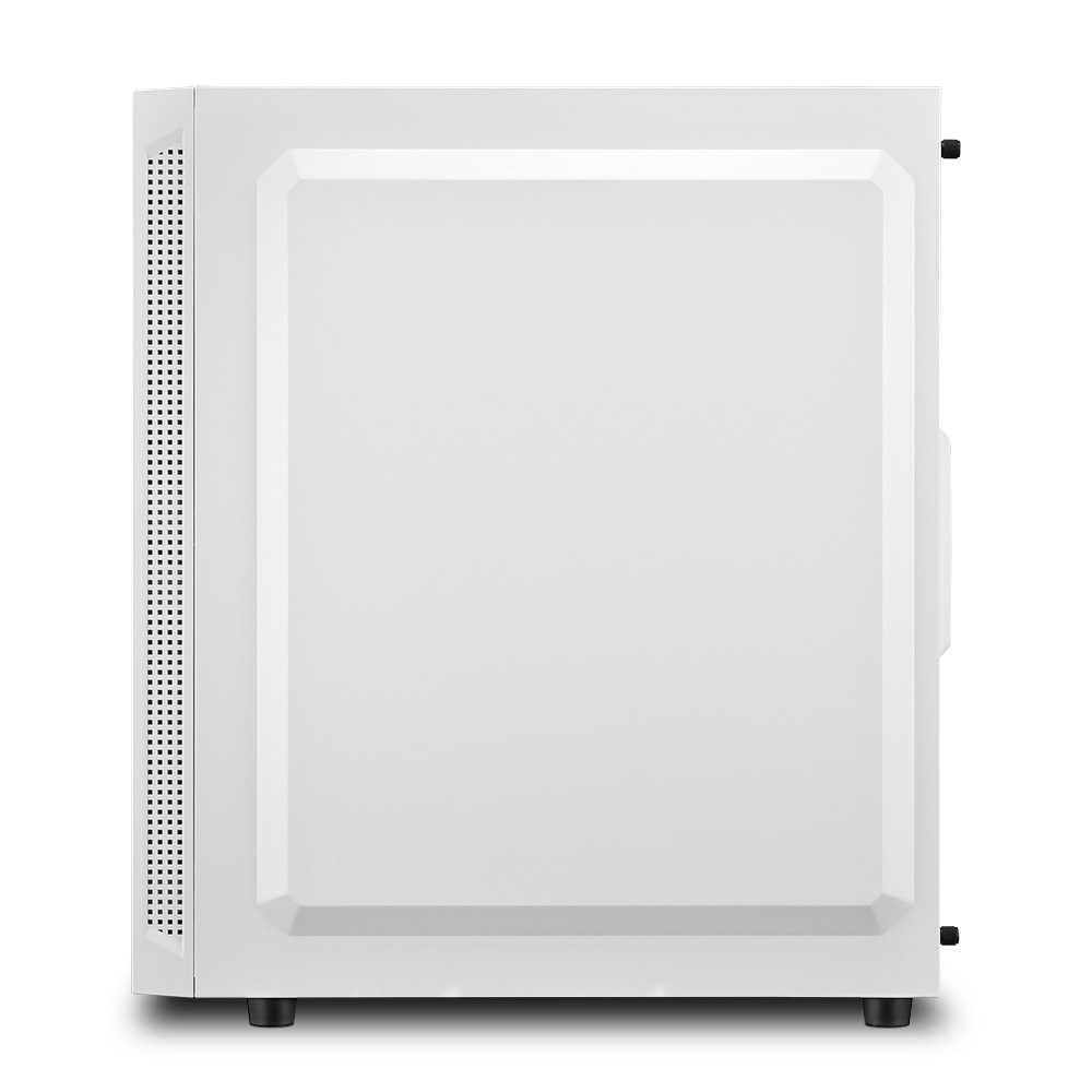 Sharkoon RGB SLIDER White  ATX Case, with Side Panel of Tempered Glass, without PSU, Tool-free, Cable Management, Front Panel w/1xARGB LED Strip, Pre-Installed Fans: Rear 1x120mm, ARGB Controller, 2x3.5" / 5x2.5", 2xUSB3.0, 1xUSB2.0, 1xHeadphones, 1xMic,  photo 2