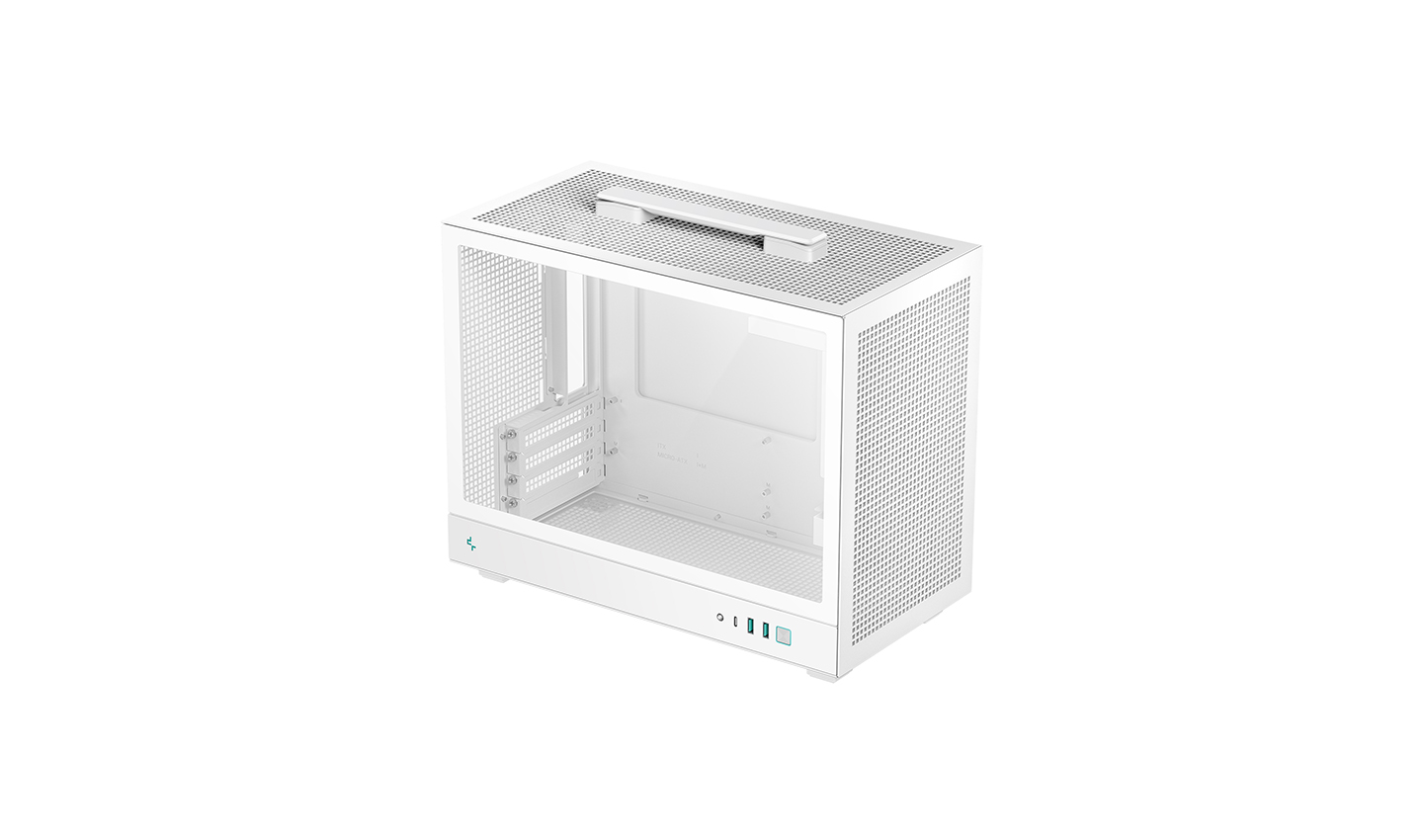Корпус DEEPCOOL CH160 PLUS WH / w/oPSU / Side-Window / mATX / White photo 1