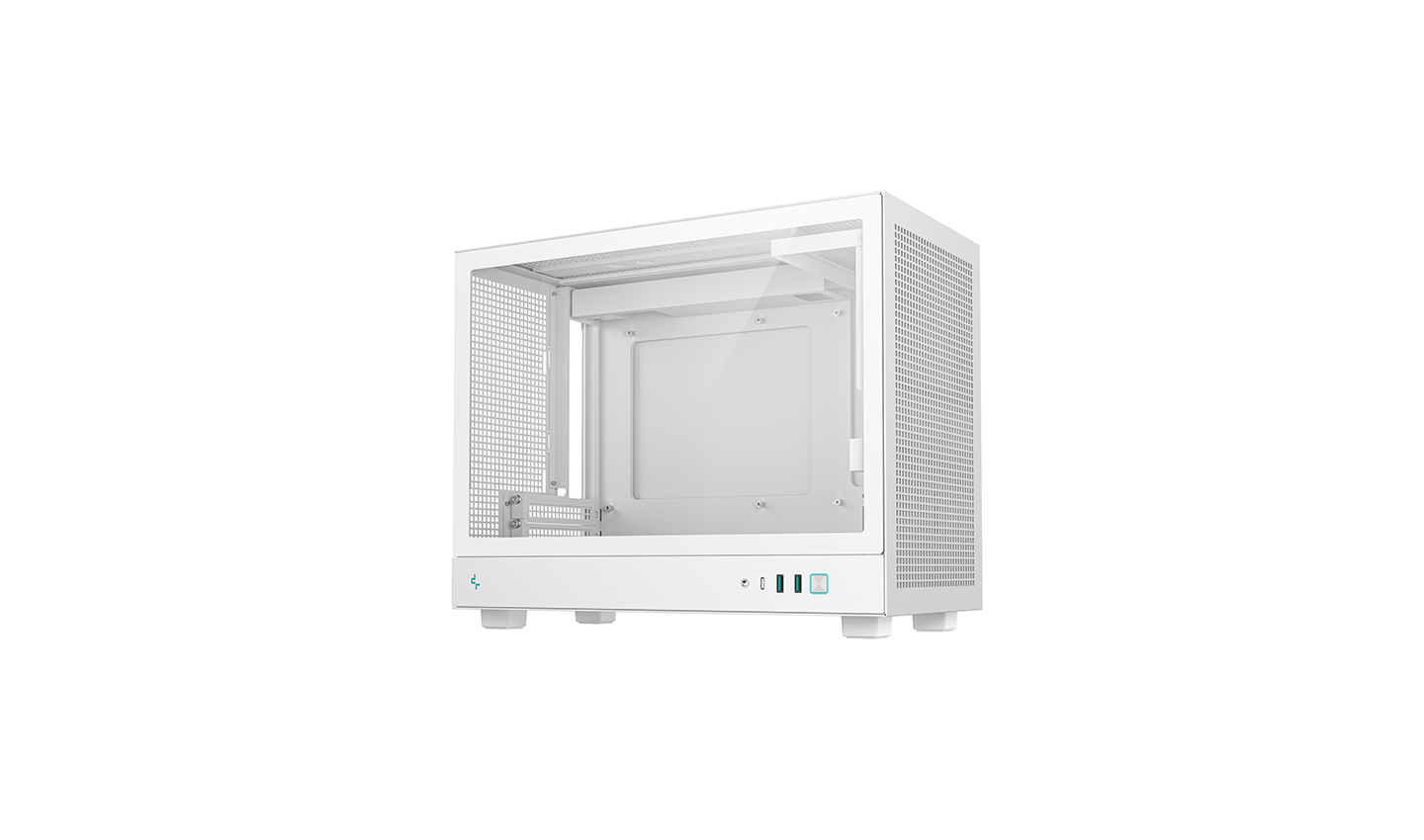 Корпус DEEPCOOL CH160 PLUS WH / w/oPSU / Side-Window / mATX / White photo 3