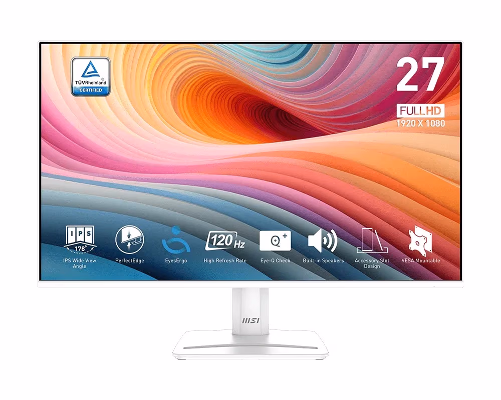 27.0” Монитор MSI PRO MP275W E2/ 1ms/ 120Hz/ White