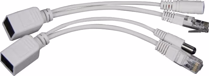 Gembird PP12-POE-0.15M-W, UTP passive PoE adapter kit, 0.15 m