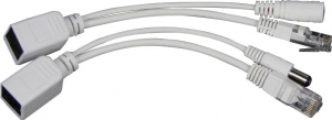 Gembird PP12-POE-0.15M-W, UTP passive PoE adapter kit, 0.15 m thumbnav 1