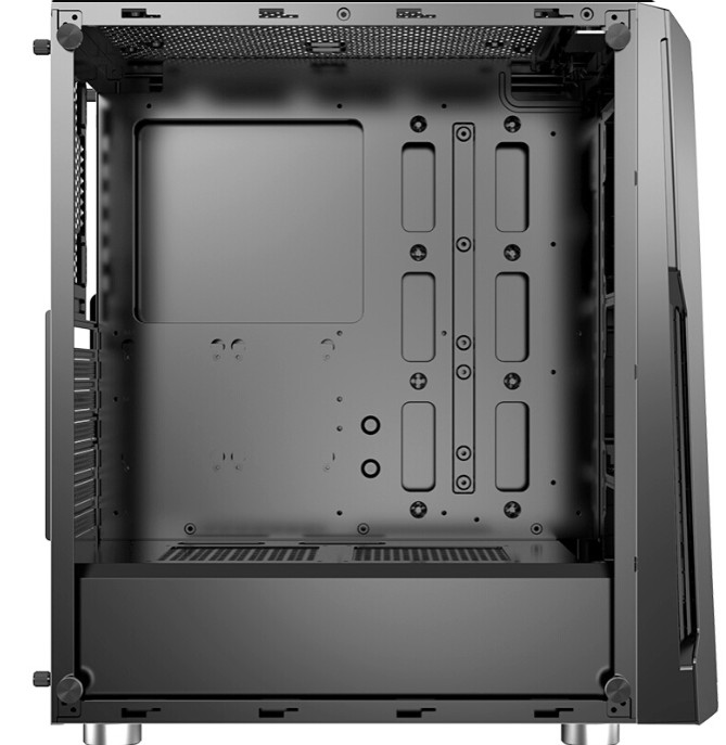 Carcasa XILENCE XILENT BLADE | X512.RGB/ w/oPSU/ Side panel/ ATX/ Black photo 2