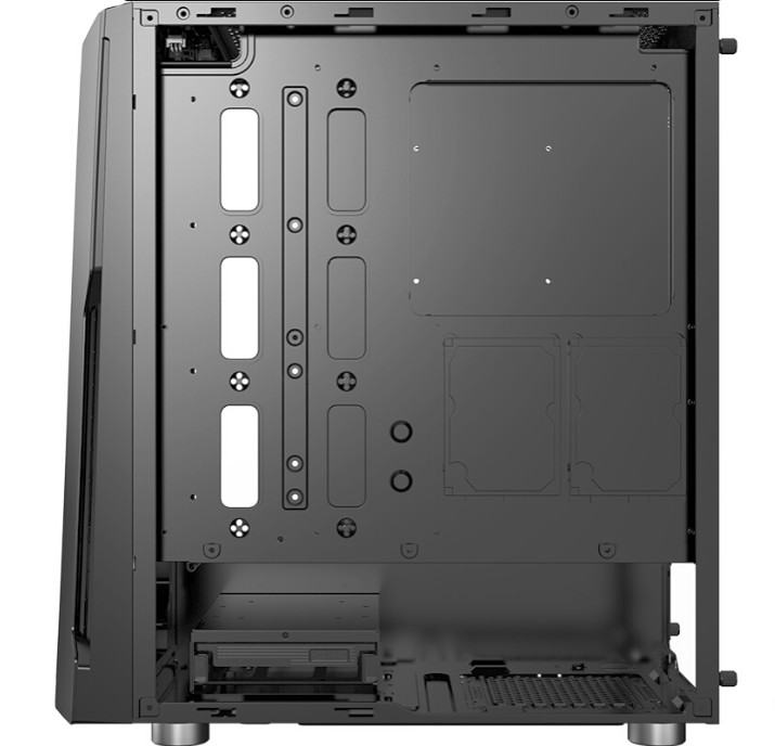 Carcasa XILENCE XILENT BLADE | X512.RGB/ w/oPSU/ Side panel/ ATX/ Black photo 3