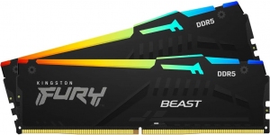 Memorie operativa Kingston FURY® Beast DDR5 RGB 6000 MHz 32GB (Kit of 2*16GB) thumbnav 2