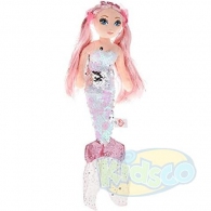 TY TY02500 Tm Cora - Foil Pink Mermaid 27cm thumbnav 1