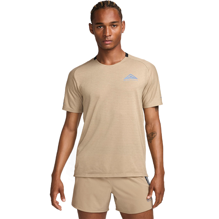 Футболка мужская Nike M NK DF SOLAR CHASE SS TOP S Бежевый photo 4