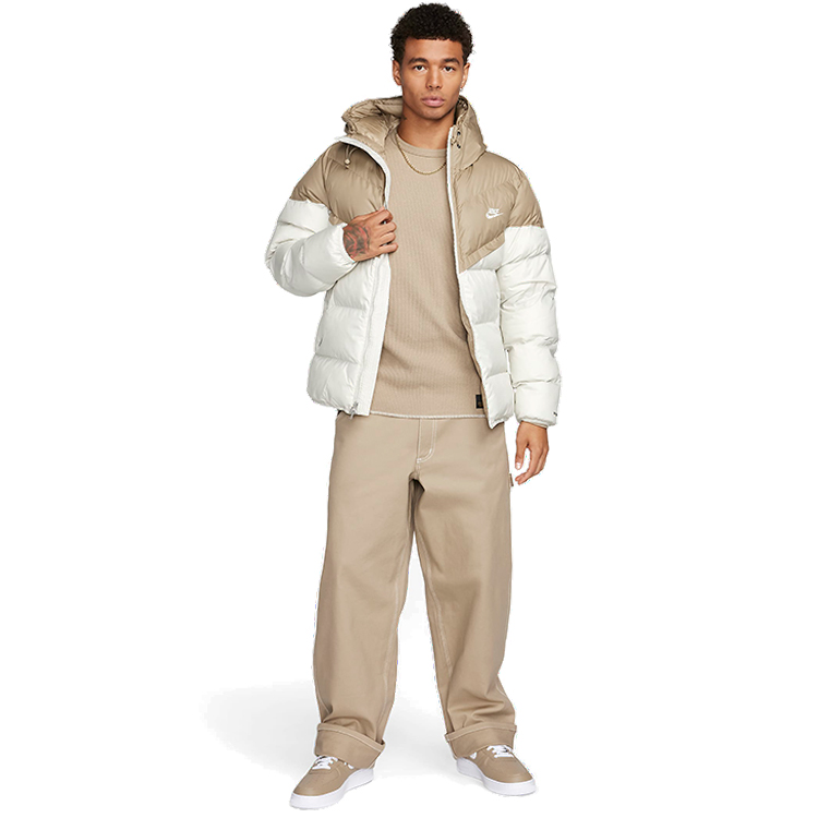 Куртка мужская Nike M NK SF WR PL-FLD HD JKT 3XL Бежевый/Белый photo 2