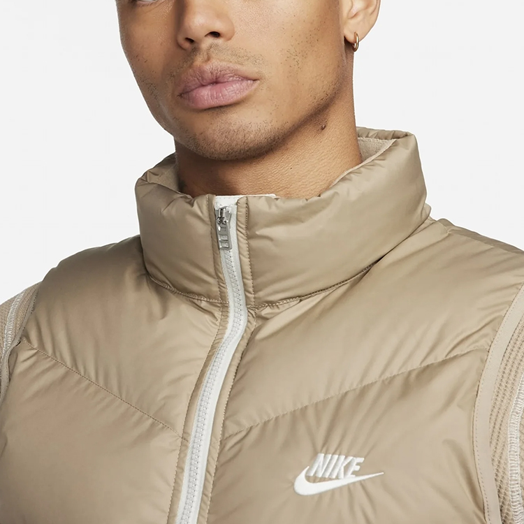 Vestă pt bărbați Nike M NK SF WR PL-FLD VEST L Bej-alb photo 6