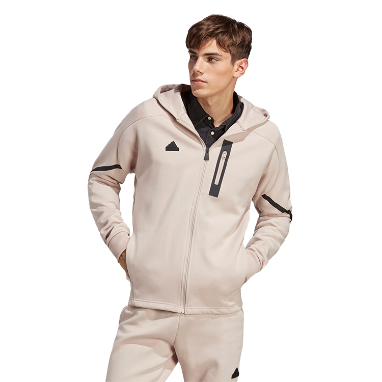 Hanorac pt bărbați Adidas M D4GMDY FZHD 2XL Bej photo 3