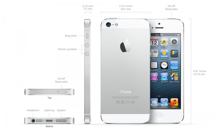 Smartphone Apple iPhone 5 / '' / 1 GB / 32 GB / Alb photo 3