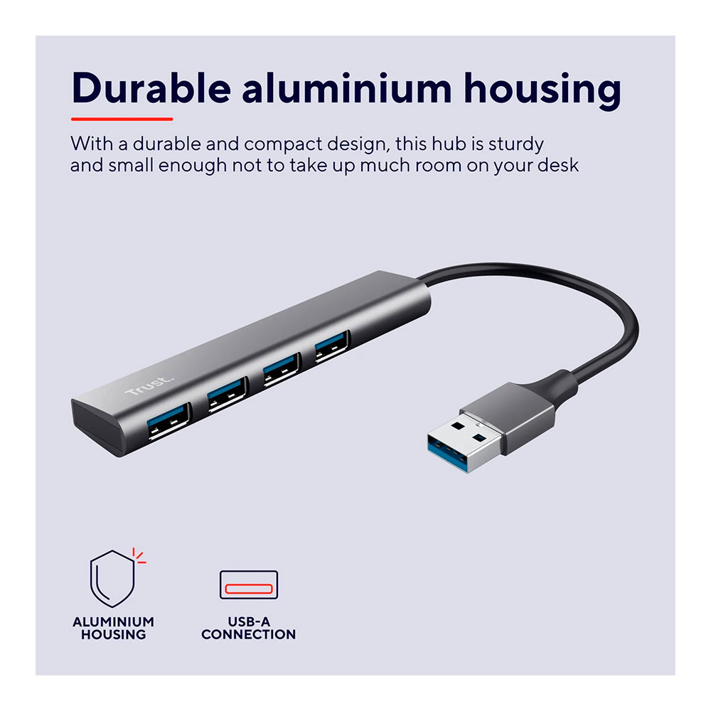 USB Hub Trust Halyx 4 Port USB 3.2 Gen1 TR24947 photo 9