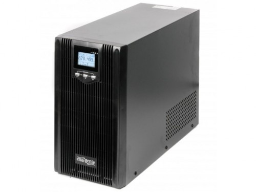 Gembird EnerGenie EG-UPS-PS3000-01, LCD display, 3000VA / 2400W, UPS with AVR, Output sockets: 6 pcs x C13,(12V/9Ah x 4 pcs) USB port photo 1
