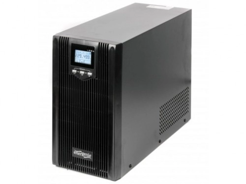 Gembird EnerGenie EG-UPS-PS3000-01, LCD display, 3000VA / 2400W, UPS with AVR, Output sockets: 6 pcs x C13,(12V/9Ah x 4 pcs) USB port