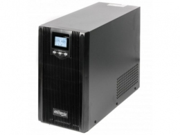 Gembird EnerGenie EG-UPS-PS3000-01, LCD display, 3000VA / 2400W, UPS with AVR, Output sockets: 6 pcs x C13,(12V/9Ah x 4 pcs) USB port thumbnav 1