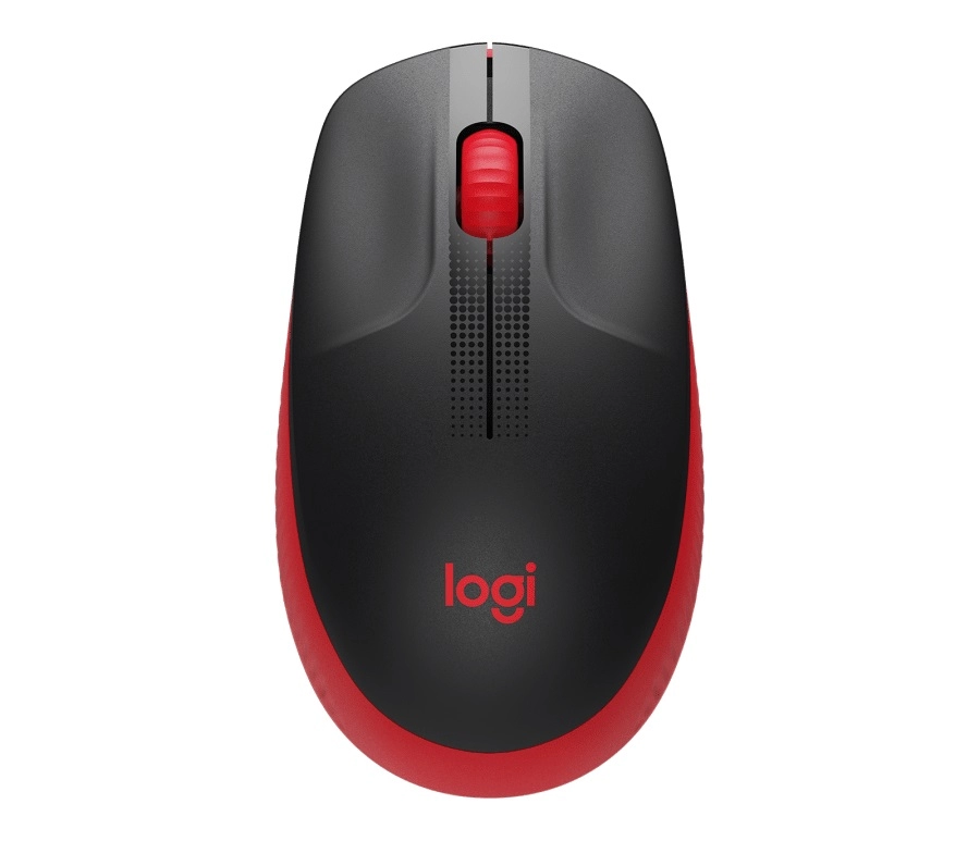 Logitech Wireless Mouse M190 Full-size - RED - 2.4GHZ - EMEA - M190