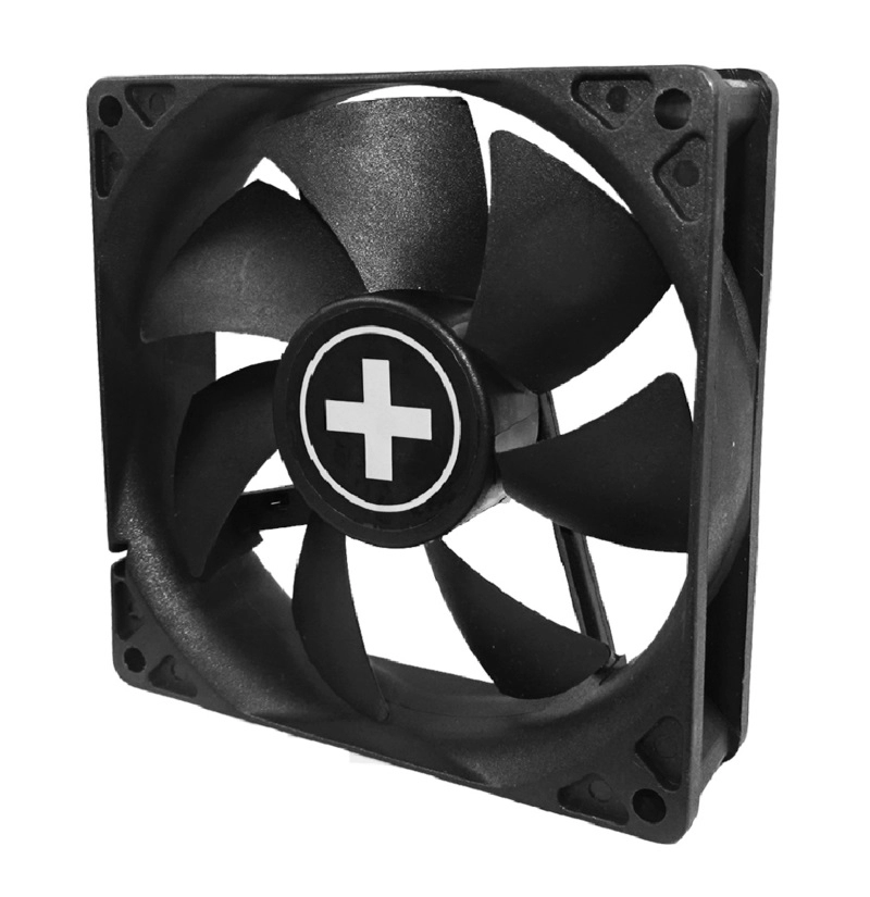 80mm Case Fan - XILENCEXPF80.W Fan, 80x80x25mm, 1800rpm, <20dBa, 21.8 CFM, hydro bearing, Big 4Pin and 3Pin Molex, Black, White Box