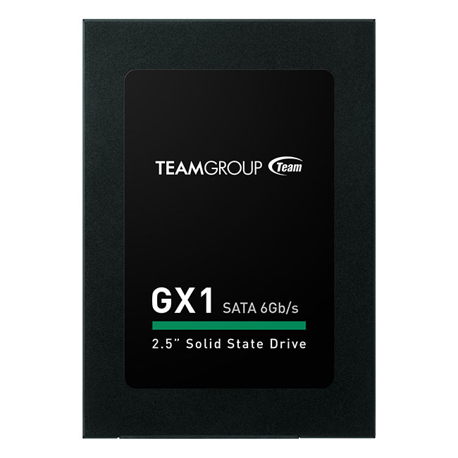 2.5" SSD 480GB TEAM GX1, SATAIII, Sequential Reads: 530 MB/s, Sequential Writes: 430 MB/s, Maximum Random 4k: Read: 70,000 IOPS / Write: 20,000 IOPS, Thickness- 7mm, Controller Silicon Motion SM2258XT, 3D NAND TLC photo 1
