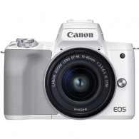 Mirrorless Camera CANON EOS M50 Mark II + 15-45 f/3.5-6.3 IS STM White (4729C028) thumbnav 1