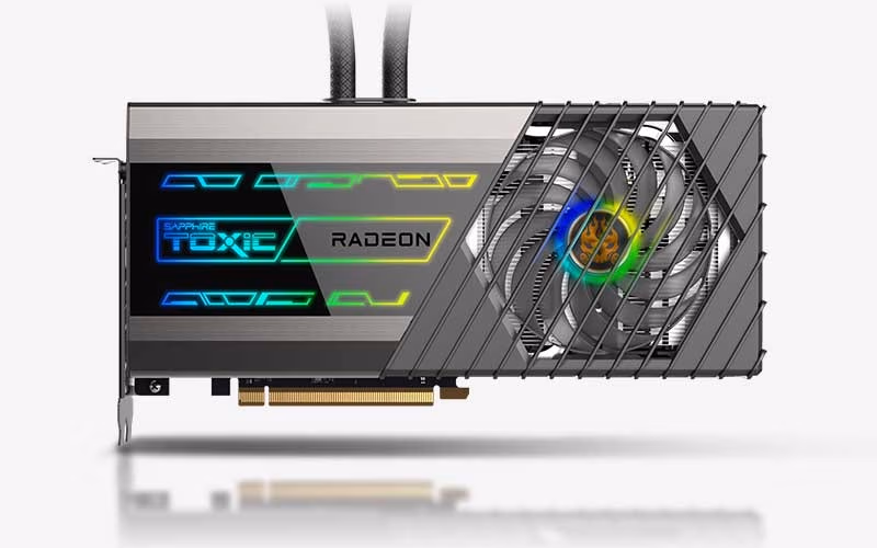 Sapphire TOXIC Radeon™ RX 6900 XT Limited Edition OC LIQUID COOLED 16GB GDDR6 256Bit 2600/16000Mhz, 1xHDMI, 3xDP, SP: 5120, AMD RDNA2, 2nd Gen 7nm GPU, PCIe4.0, Dual Bios, IFC IV, 2.5 slot, All-In-One Liquid Cooler with 360mm Radiator, ARGB Cooler Fans, M