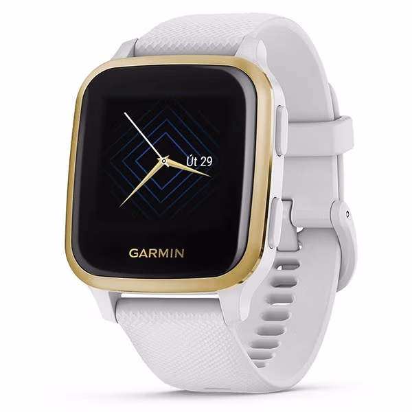 Garmin Venu Sq, NFC, White/Light Gold 