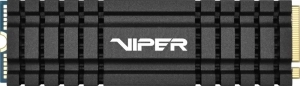 M.2 NVMe SSD 1.0TB VIPER (by Patriot) VPN110, w/Aluminum Heatshield, Interface: PCIe3.0 x4 / NVMe 1.3, M2 Type 2280 form factor, Sequential Read 3300 MB/s, Write 3000 MB/s, Read 500K IOPS, Random Write 500K IOPS, Thermal Throttling Technology, DRAM Cache 