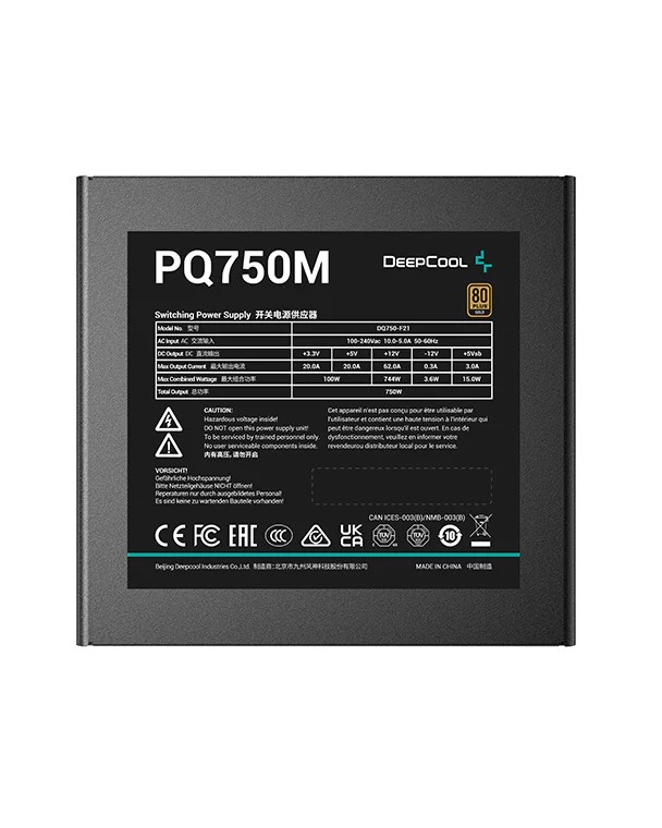 Блок питания 750W DEEPCOOL PQ750M photo 2