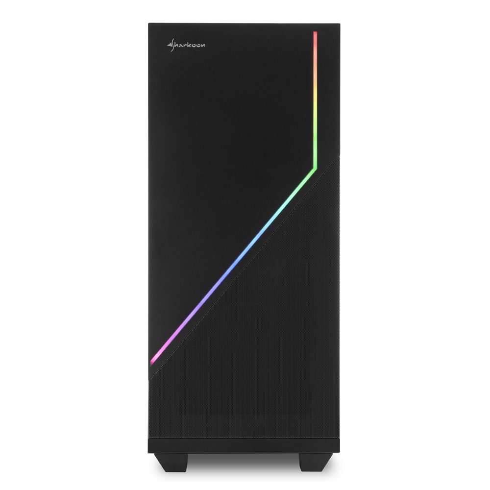 Carcasa Sharkoon RGB FLOW / no PSU / Side panel / 1x120mm, 2x ARGB LED Strips / ATX / Black photo 2