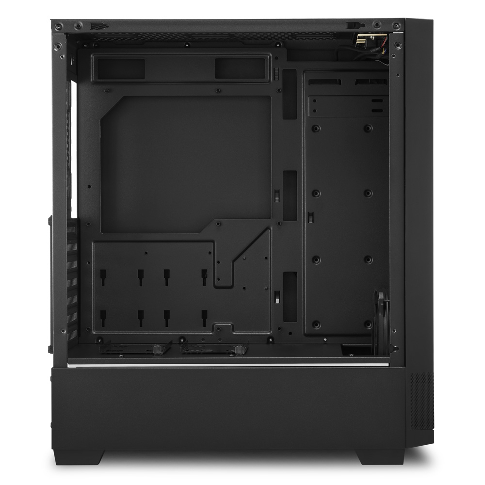 Carcasa Sharkoon RGB FLOW / no PSU / Side panel / 1x120mm, 2x ARGB LED Strips / ATX / Black photo 5