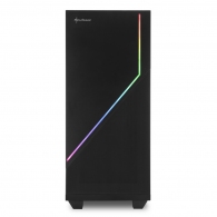 Carcasa Sharkoon RGB FLOW / no PSU / Side panel / 1x120mm, 2x ARGB LED Strips / ATX / Black thumbnav 2