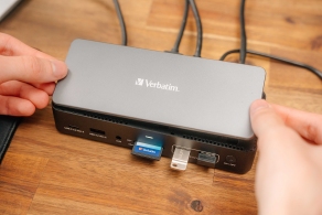 Doc-Station Verbatim USB-C Pro CDS-15S wtih M.2 NVMe slot, 15 ports thumbnav 5