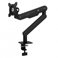Arm for 1 monitors 17”-34” -  AOC AM400B Black, Desk Clamp/Grommet, Aluminum structure, Mechanical Gas Spring System, Height adjustment, Max.Load: 2-9kg, Tilt: '-90°~+85°, Swivel:180°, Rotation:360°, Hidden cable management, VESA 75/100 thumbnav 4