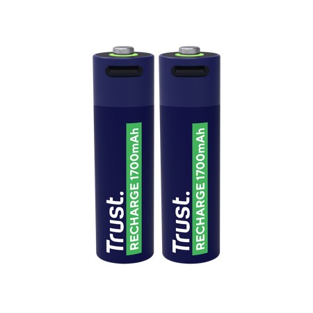 Trust Аккумуляторная батарея USB-C AA/ 1700 mAh/ up to 800 charge cycles/ 2 Pack photo 1 Trust Аккумуляторная батарея USB-C AA/ 1700 mAh/ up to 800 charge cycles/ 2 Pack photo 1