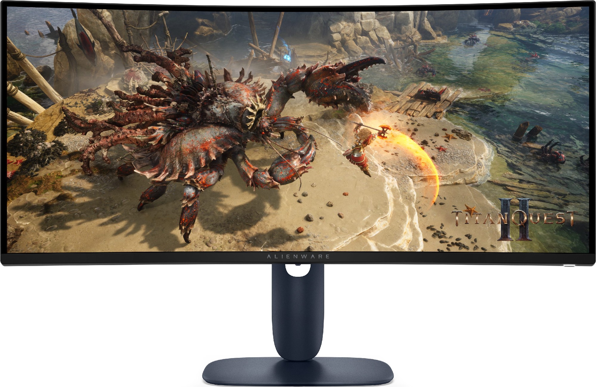 34.0” Monitor Gaming DELL Alienware AW3225DM/ Curved/ WQHD/ 1ms/ 180Hz/ Black photo 1