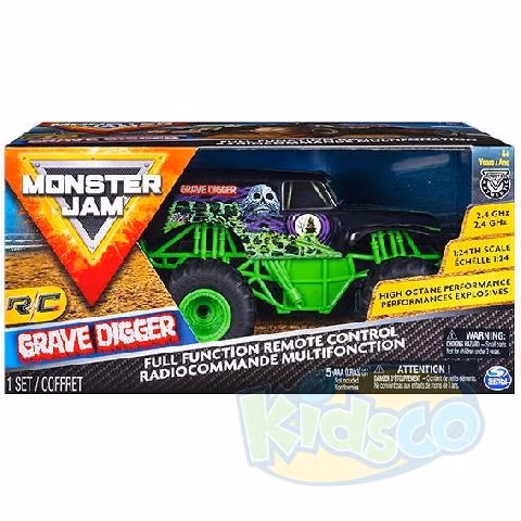 Spin Monster Jam 1:24 Grave Digger 