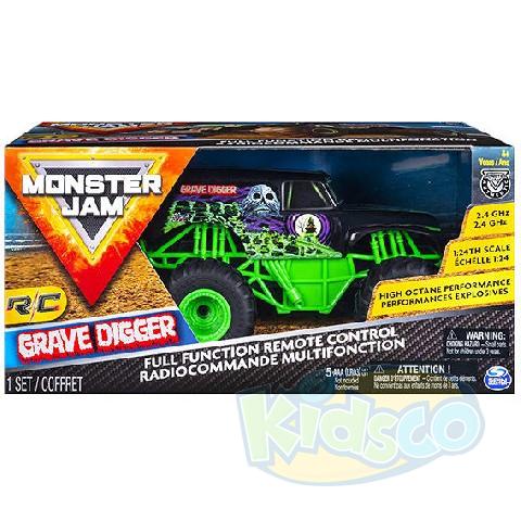 Spin Monster Jam 1:24 Grave Digger photo 1