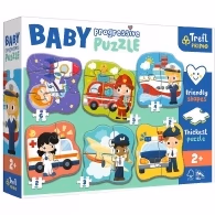 Trefl Puzzles 44001 Professions and vehicles